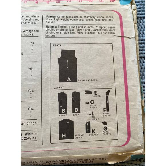Simplicity 7614 tunic top pants pattern - Picture 5 of 5